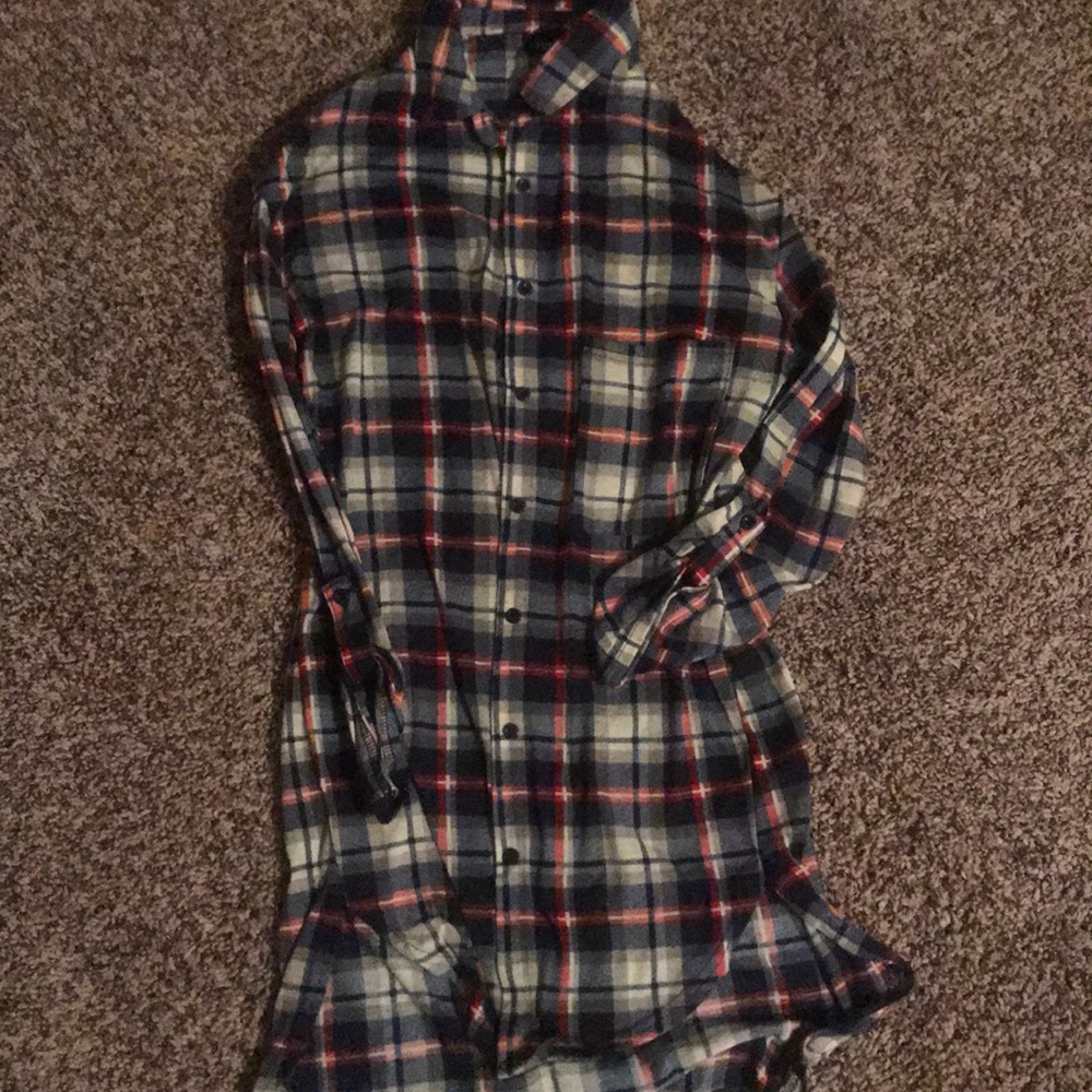 Navy flannel